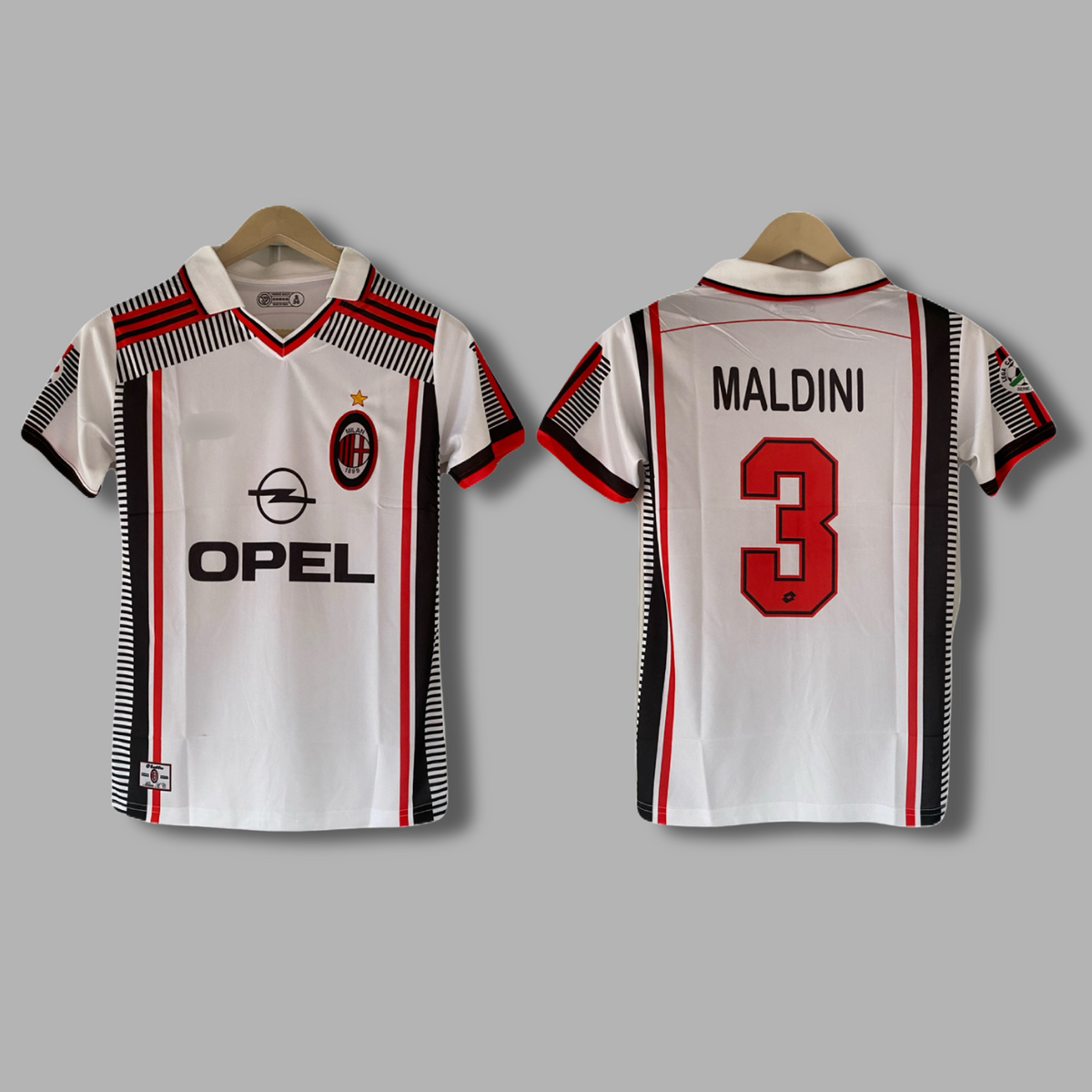 Maldini Ac milan collar type half sleeve sublimation jersey - P2096