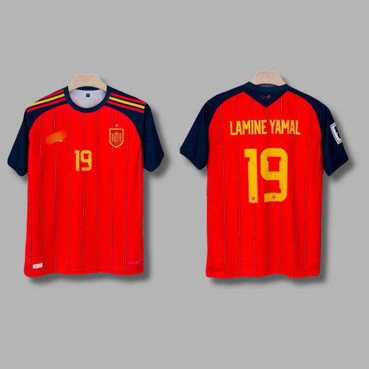 Spain 2026 World Cup Home Jersey Yamal Half Sleeve Embroidery-P1140 | Jersey Kada