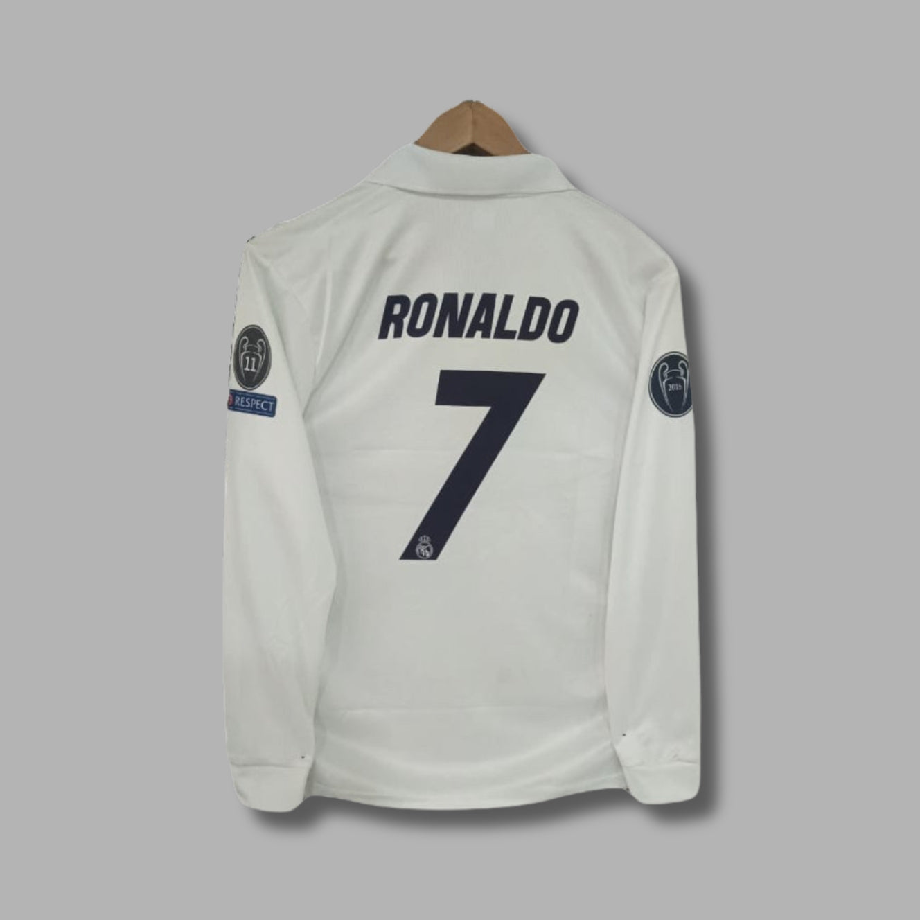 Real Madrid 2016-17Home Ronaldo Full Sleeve Collar  Embroidery P1585 | Jersey Kada