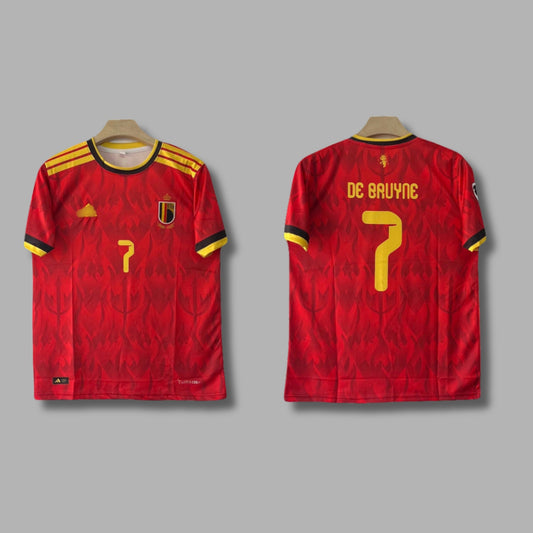 Belgium 2026 De Bruyne World Cup Half Sleeve Embroidery |P1845 Jersey Kada