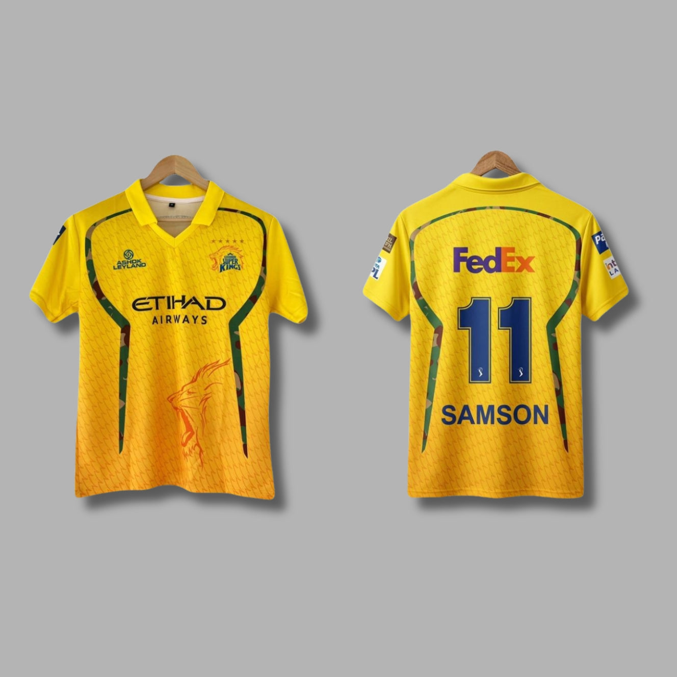 IPL Chennai Super kings 2026 Sanju Samson Half sleeve collar Sublimation | Jersey Kada