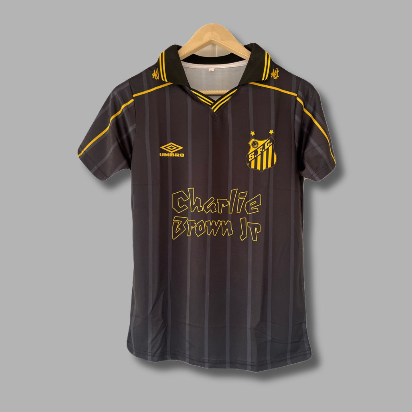 SantosXCharlie Edition Neymar Half Sleeve Collar Sublimation P1692 | Jersey Kada