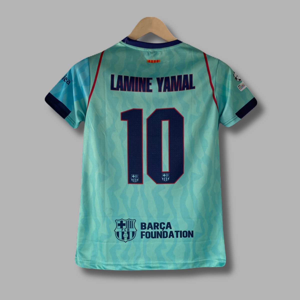 Yamal Barcelona 2026-27 thrid kit embroidery half sleeve - P2549 | Jersey Kada