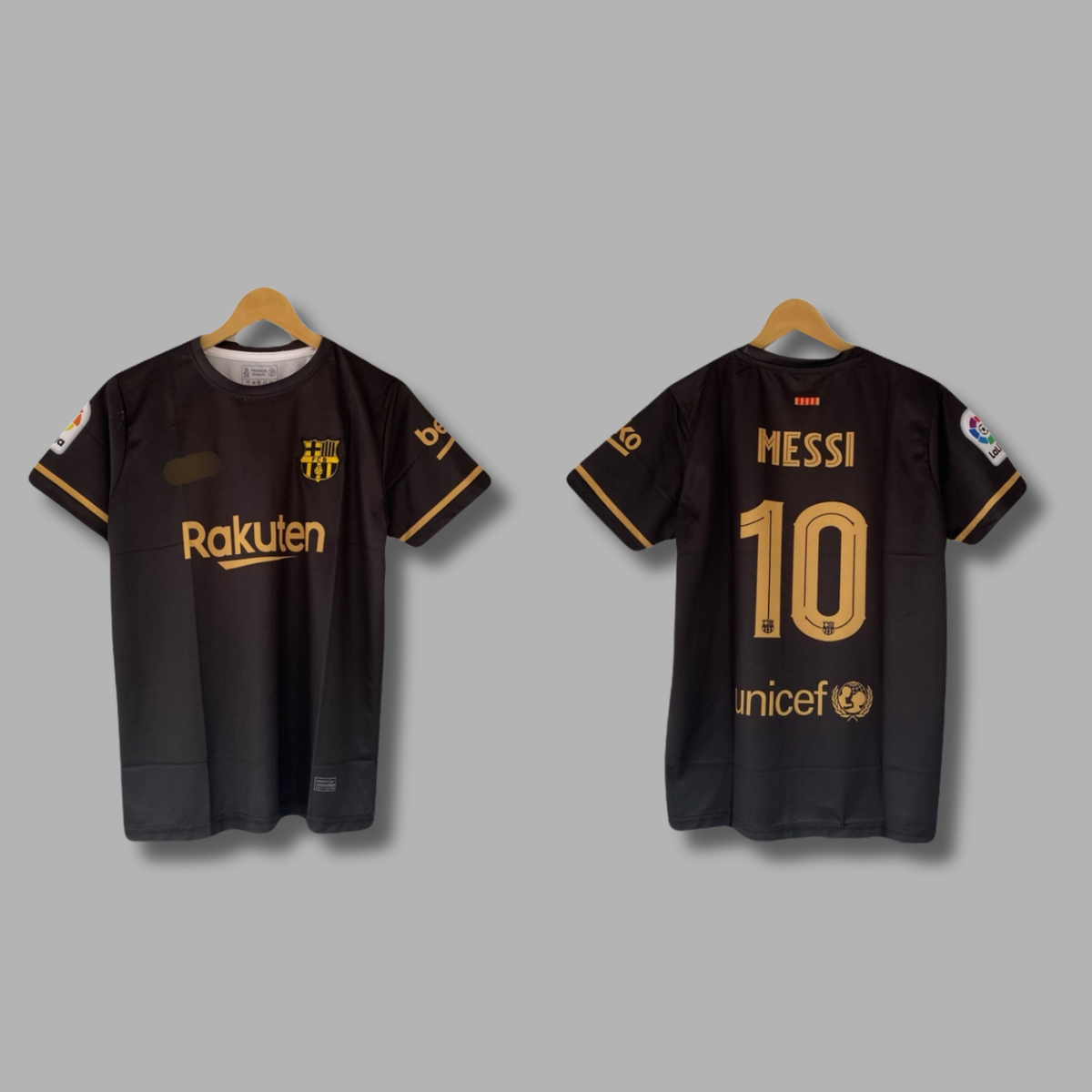 Barcelona Messi 2020-21 Away Half Sleeve Embroidery Jersey - P2710 | Jersey Kada