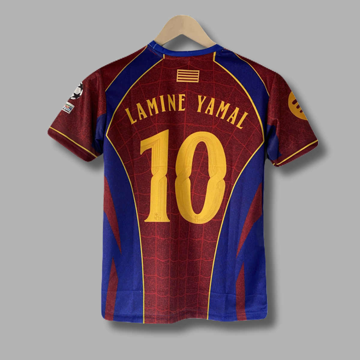 Yamal Barcelona 2026-27 spider edition kit embroidery half sleeve - P2534 | Jersey Kada