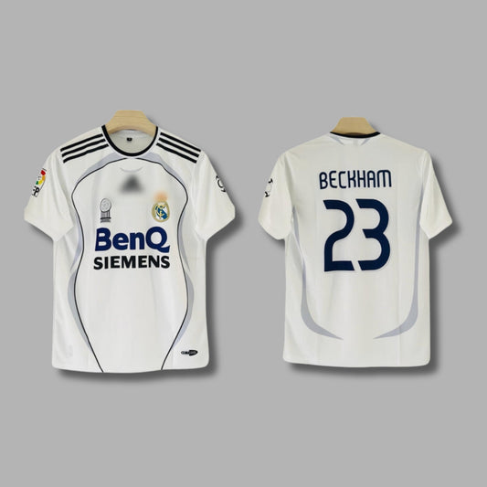 Real madrid 2006/07 Beckham Half Sleeve Sublimation -P402 | Jersey Kada