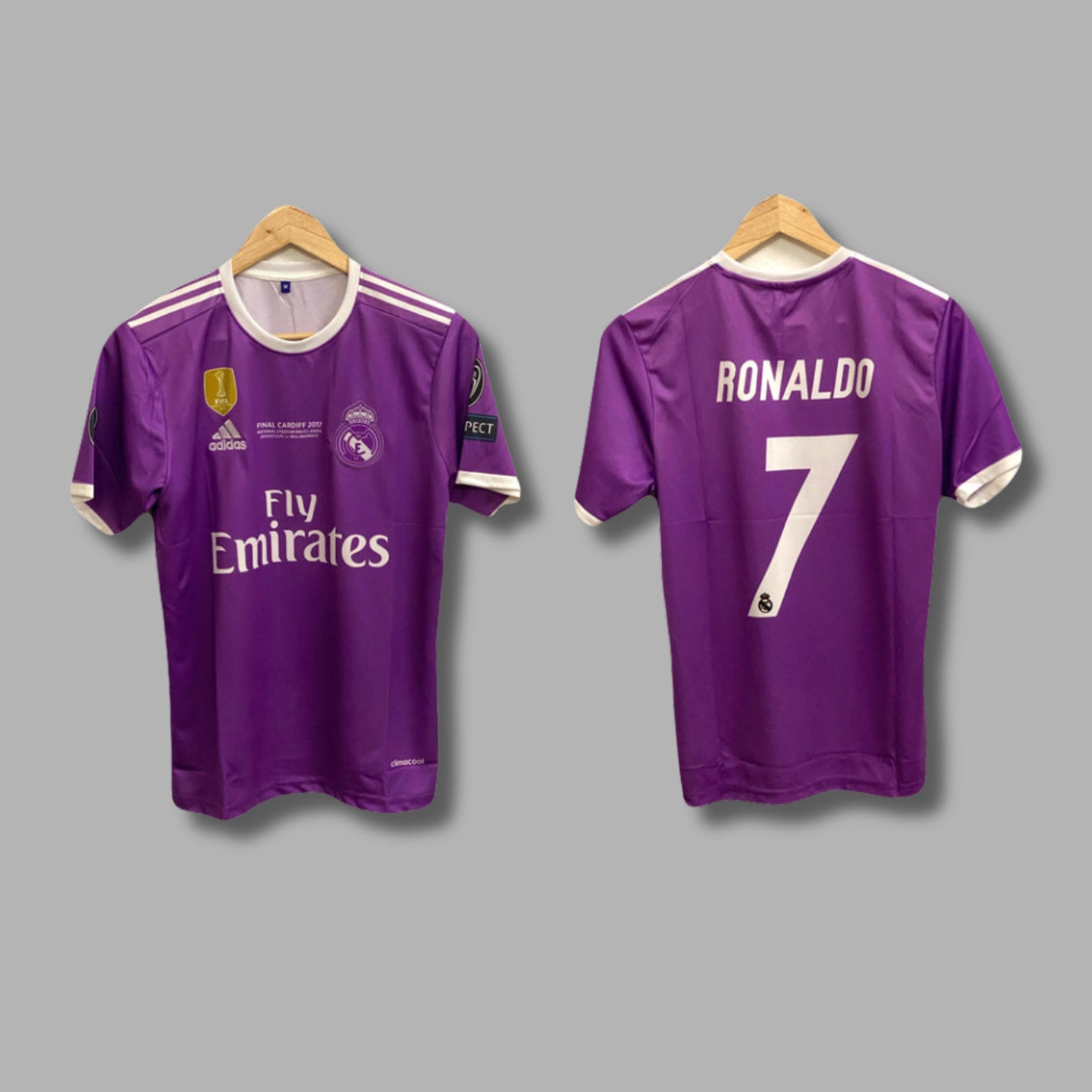 Real Madrid 2016/17 Away Ronaldo Half Sleeve Embroidery P955 | Jersey Kada