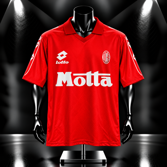Ac Milan Maldini Retro Five Sleeve Collar Sublimation - P2116 | Jersey Kada