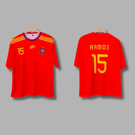 Spain 2022 Worldcup Sergio Ramos Five Sleeve Sublimation P1556 | Jersey Kada