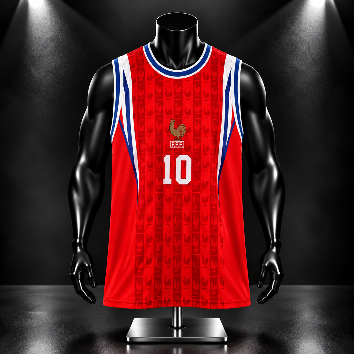 Zidane France Sleeveless Bibs Sublimation - P2355 | Jersey Kada