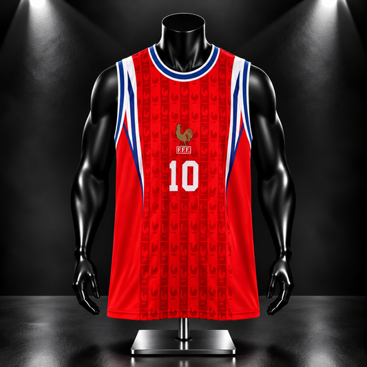 Zidane France Sleeveless Bibs Sublimation - P2355 | Jersey Kada