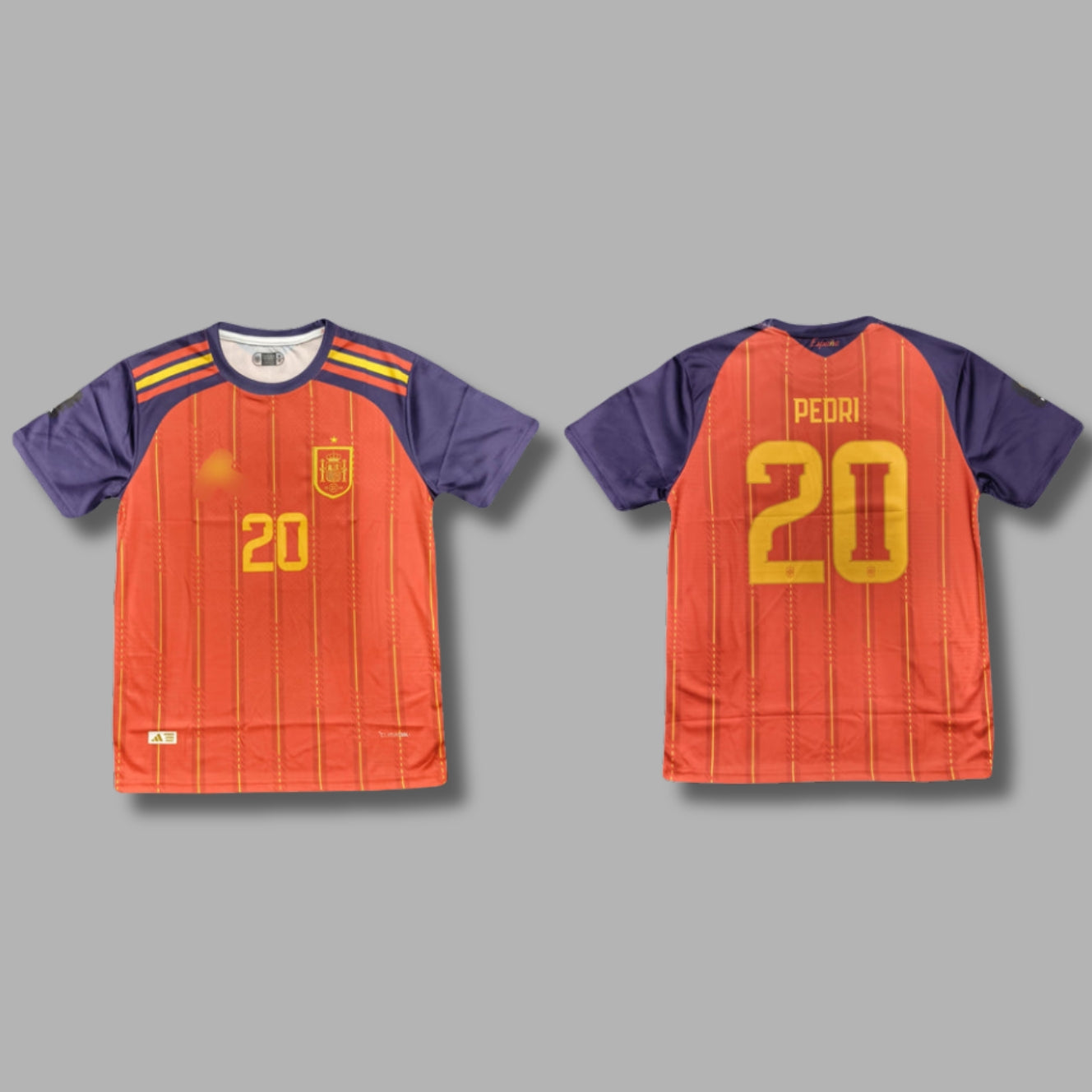 Spain 2026 World Cup Pedri Half Sleeve Embroidery Jersey | Jersey Kada