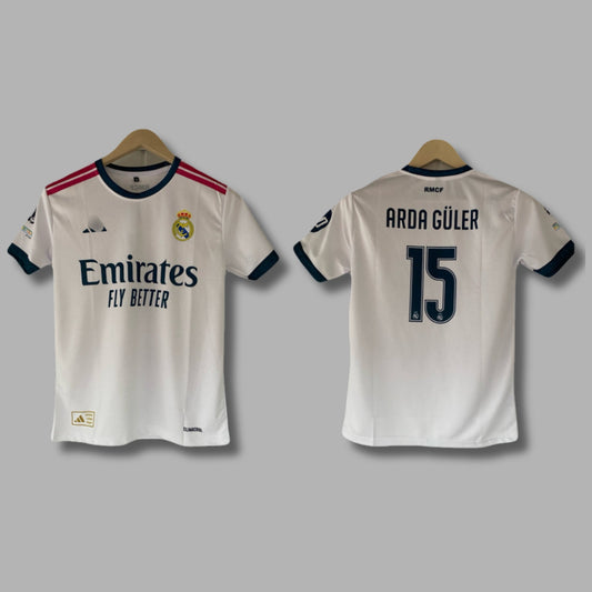 Arda Guler Real Madrid 2026-27 Home Half Sleeve Sublimation -  P2268 | Jersey Kada