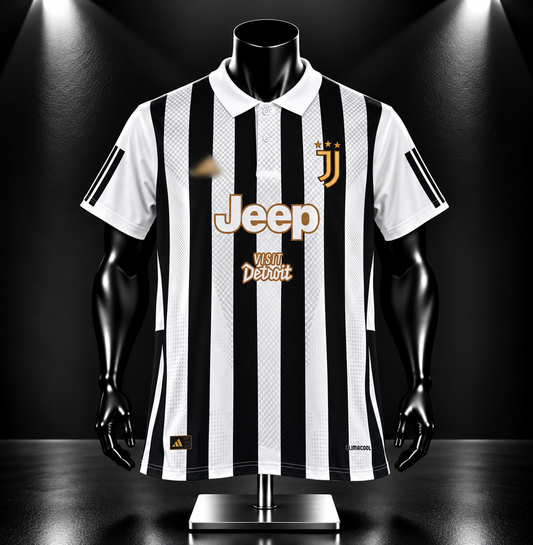 Kenan Yildiz Juvantus 2026-27 Home Half Sleeve Collar Embroidery- P2390 | Jersey Kada