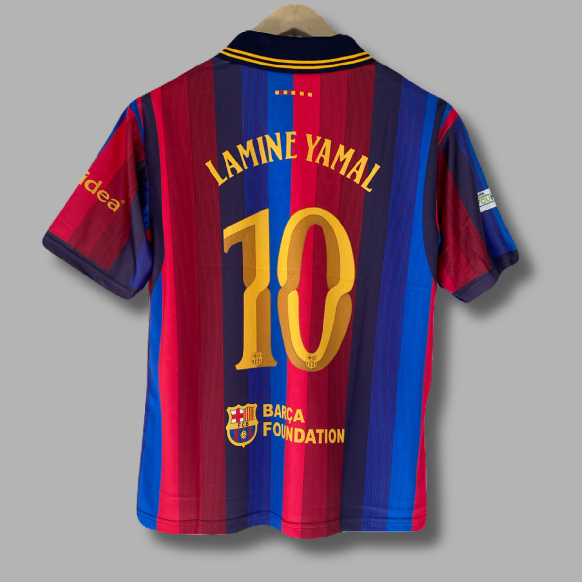 Yamal Barcelona Home kit 2026/27 Five Sleeve collar Embroidery- P2482 | Jersey Kada
