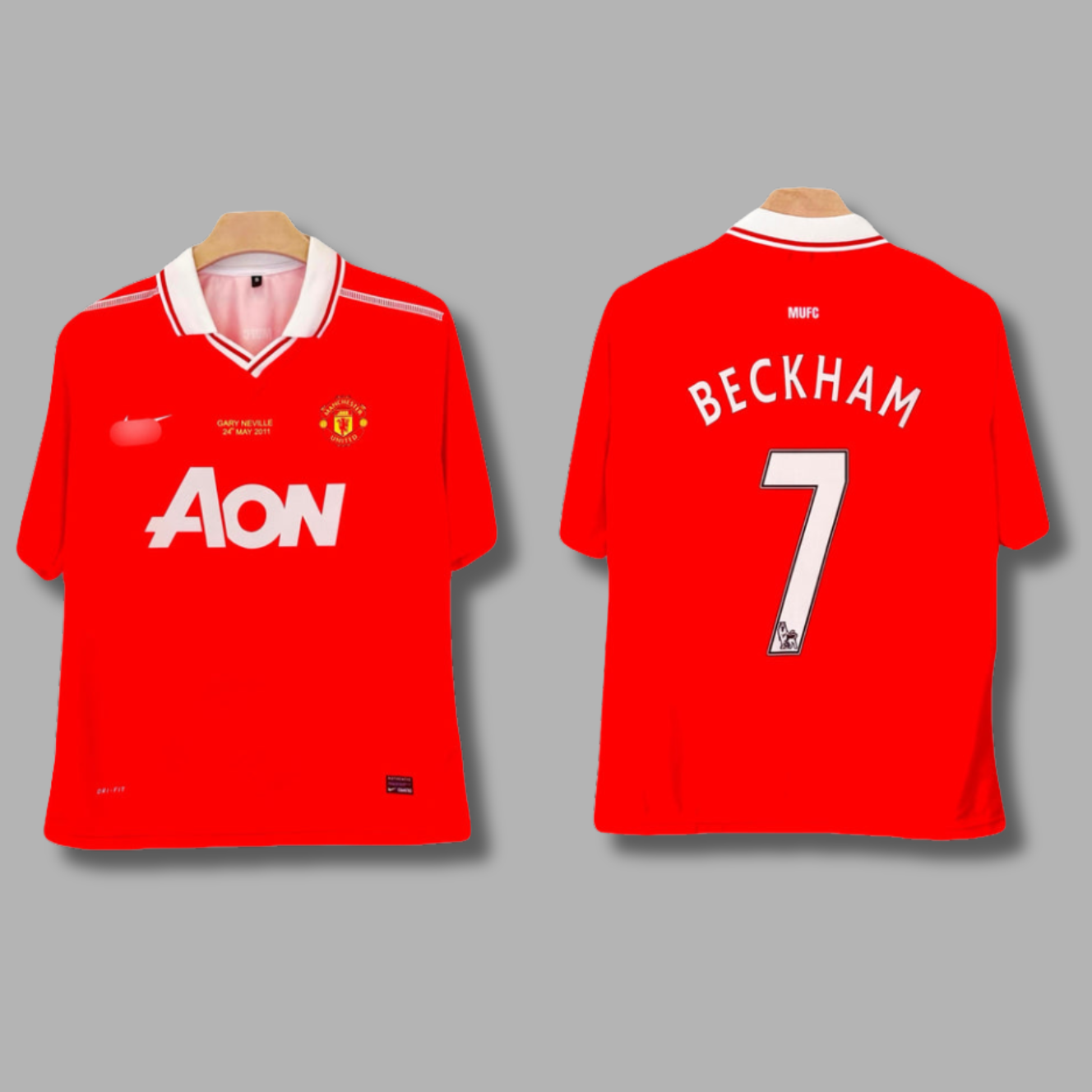 Beckham Manchester United Five Sleeve Collar Sublimation- P2314 | Jersey Kada