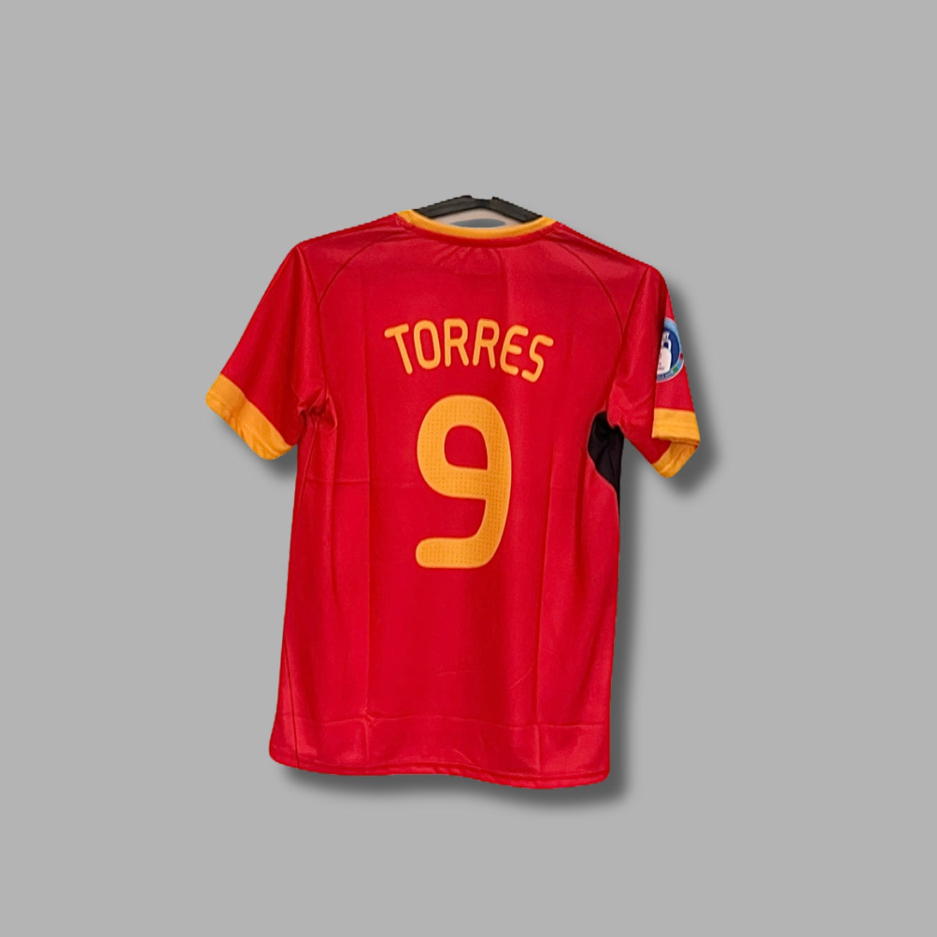 Spain 2009 home jersey Torres Half Sleeve Embroidery P642  |Jersey Kada