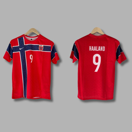 Norway 2026 Worldcup Home Haaland Half Sleeve Sublimation Jersey | Jersey Kada
