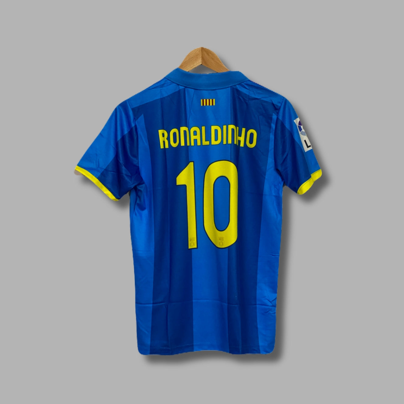 Barcelona 2007/08 Away Ronaldinho Half Sleeve Collar Sublimation | Jersey Kada