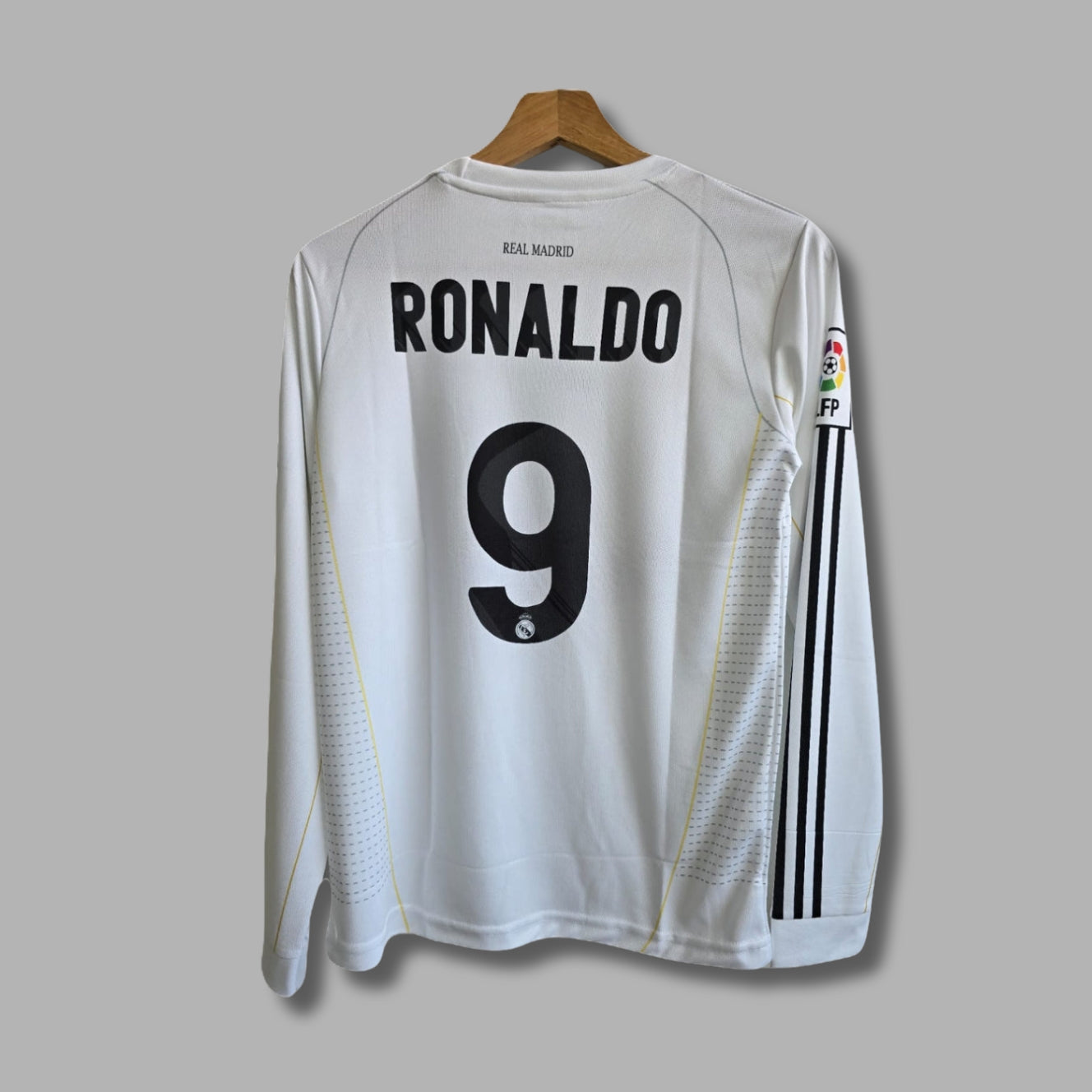 Realmadrid 2009/10 Ronaldo home jersey full sleeve Embroidery -P807 | Jersey Kada