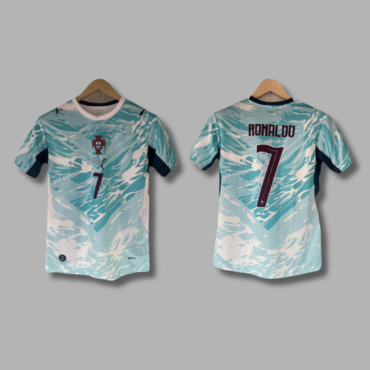Portugal 2026 World Cup Away Ronaldo Half Sleeve Sublimation | Jersey Kada