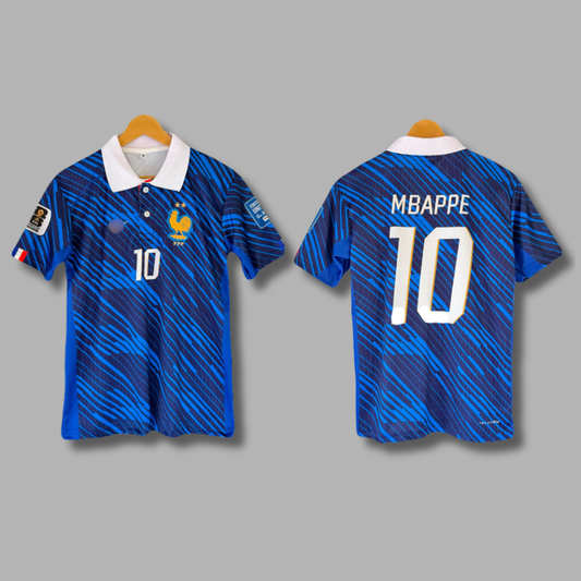 Mbappe France 2026 Worldcup Half Sleeve Collar Embroidery - P2379 | Jersey Kada